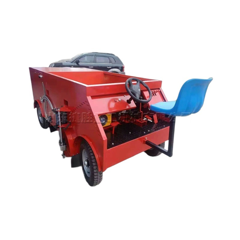 Conductor tipo peinado de césped máquina de lavado de arena para estadios de fútbol deportivos escolares camión de césped de gasolina autopropulsado máquina de pavimentación de arena de césped