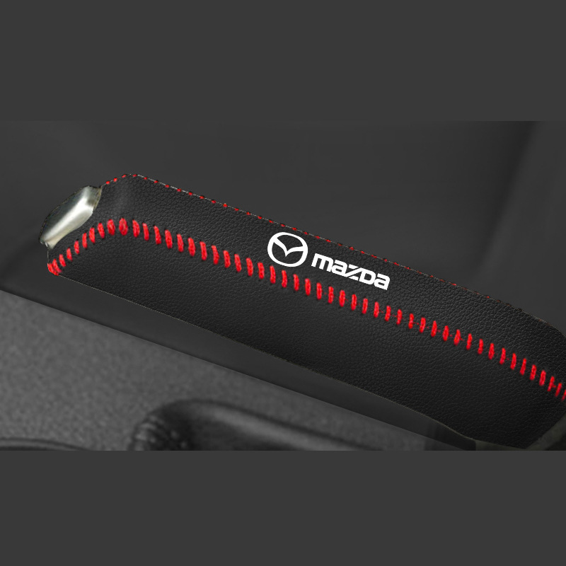 Suitable for Cross-Border Toyota Honda Mitsubishi Mazda Hyundai Kia Suzuki Brake Lever Handbrake Cover Handle Microfiber Leather
