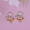 Cartoon metal accessory, pendant, earrings, wholesale