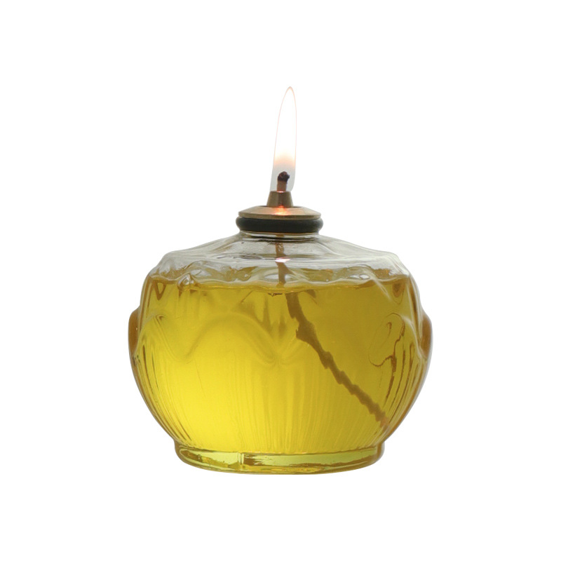 Lámpara de aceite de vidrio creativa lámpara casera candelabro cena romántica Hotel Occidental restaurante bar Decoración