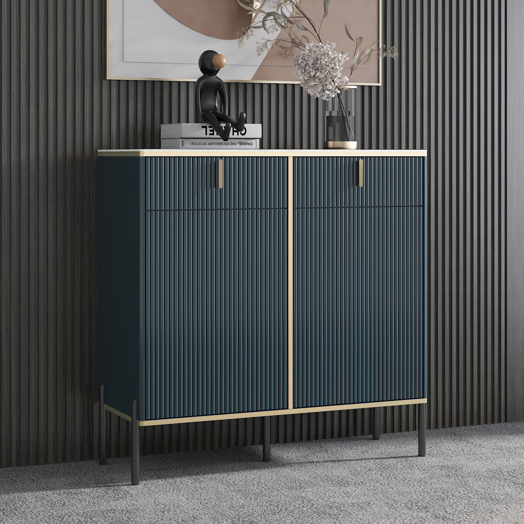 바위 접시 바탕 화면 80 파란색 두 80*35*95cm