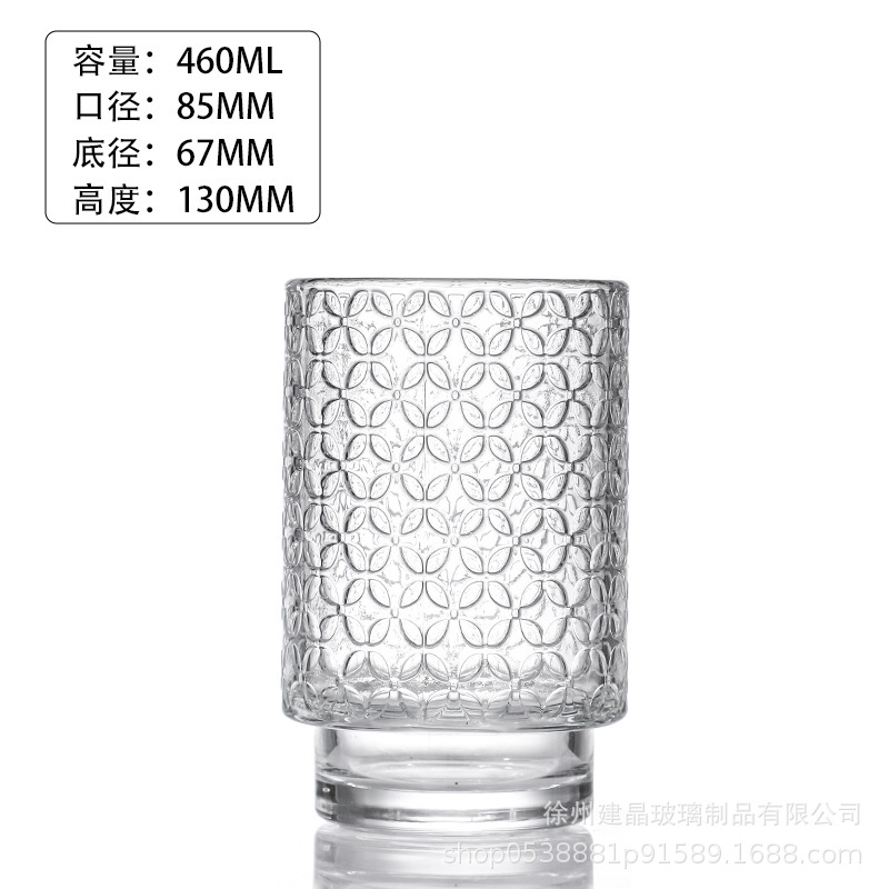 Glas de vela de vidrio transparente grosado gran taza de doble sección cena romántica vela diy candelabro accesorios adornos