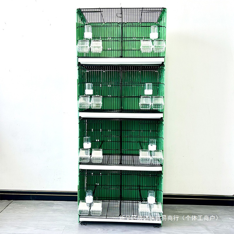 Pengcheng nueva jaula de cría de pájaros de jade canario jaula de pájaros dorados y verdes golondrinas grises gran jaula de cría de mascotas de hibisco dorado