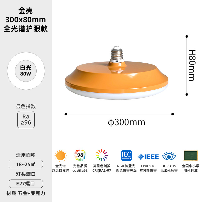 Bombilla de espectro completo tornillo E27 super brillante fuente de luz de protección de ojos lámpara de ahorro de energía lámpara de lámpara