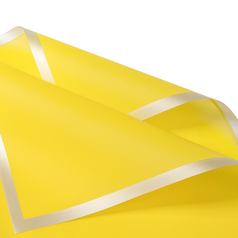 젤리 필름 [실버 가장자리-치킨 오일 옐로우] 20 장/가방;(57CM * 57CM) 5%