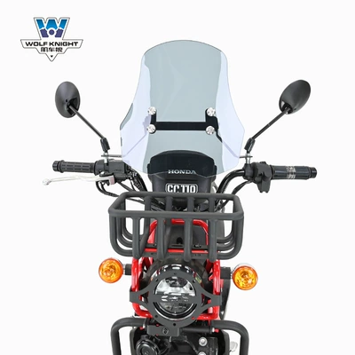 Motorcycle bumper: middle shelf tail frame lampshade modification - dark-gray-thick-5mm-tempered-glue-height-38cm-tempered-glue-is-resistant-to-smashing