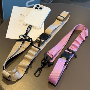 Outdoor travel broadband mobile phone lanyard multifunctional magnetic buckle strong back adjustable mountain climbing safety anti-loss rope