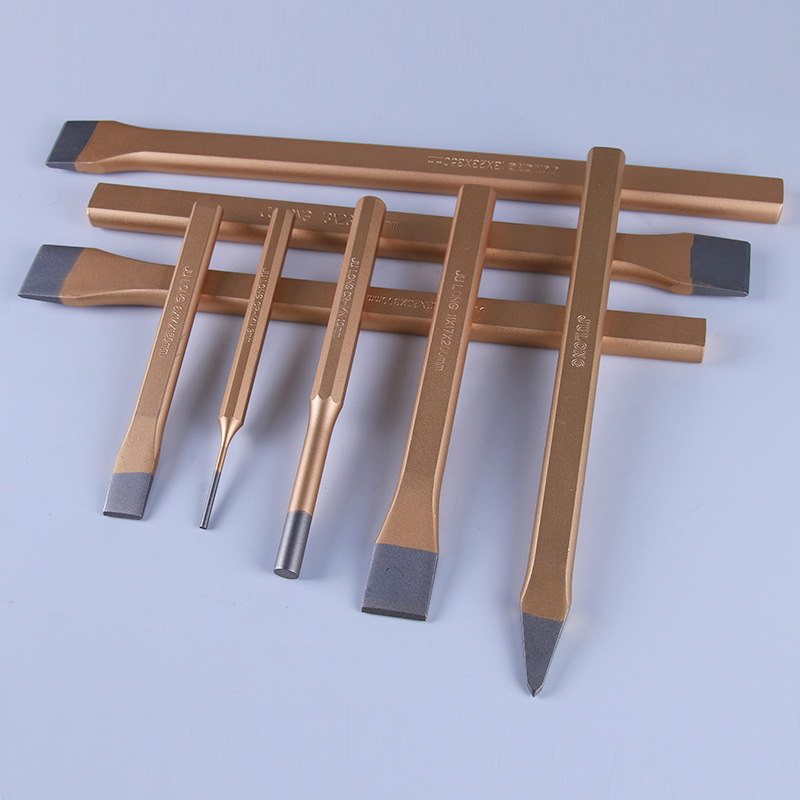 加工定制钢凿圆柱冲子扁平尖凿中心冲凿石工凿各种 凿子冲子套装