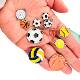 Jewelry DIY Accessories Double Hanging Sports Ball Pattern Oil Dropping Alloy Necklace Bracelet Single Hanging Small Pendant Accessories