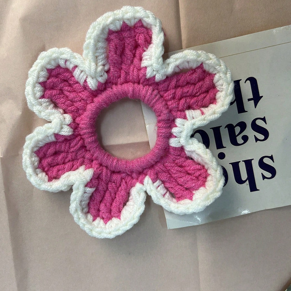 elastic hair rope handmade flower-shaped