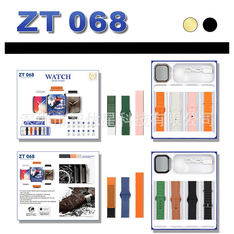 Cross-Border Zt-068 Huaqiangbei Heart Rate Blood Oxygen Monitoring Bluetooth Call Smartwatch Smart Watch S10 Cross-Border Zt-068 Huaqiangbei Heart Rate Blood Oxygen Monitoring Bluetooth Call Smartwatch Smart Watch S10