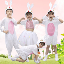 元旦小白兔演出服幼儿园小兔子乖乖动物舞蹈服蓬蓬裙少儿卡通服装