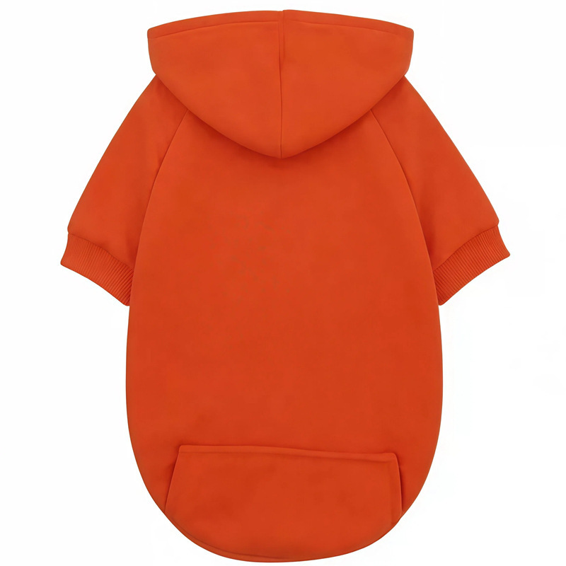 Manufacturer's new high-quality pet dog clothes 100% fleece hoodie with pocket - pet apparel