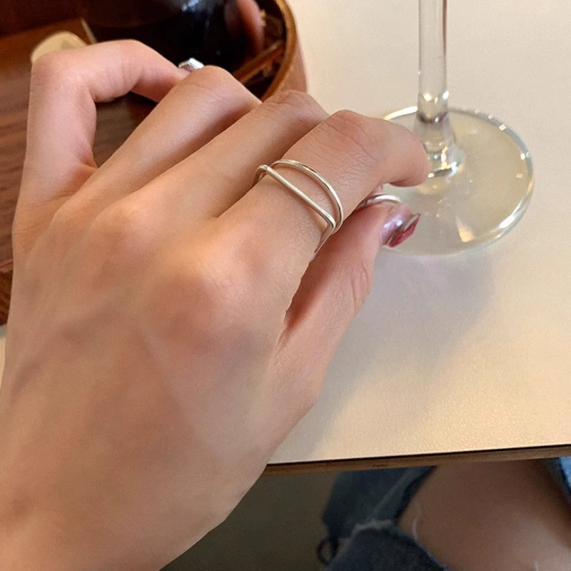Accessory, nail decoration, small design ring, elastic strap, high-quality style, simple and elegant design
