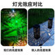 New Solar Garden Light LED Outdoor Waterproof Lawn Floor Insert Light Round Hollow Garden Decorative Light