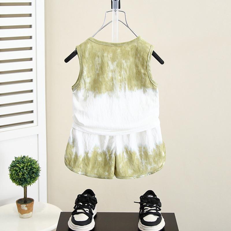 7923 Traje sin mangas para niños Ropa de manga corta de verano para niños Chaleco deportivo de verano para bebés Chaleco de verano para niños
