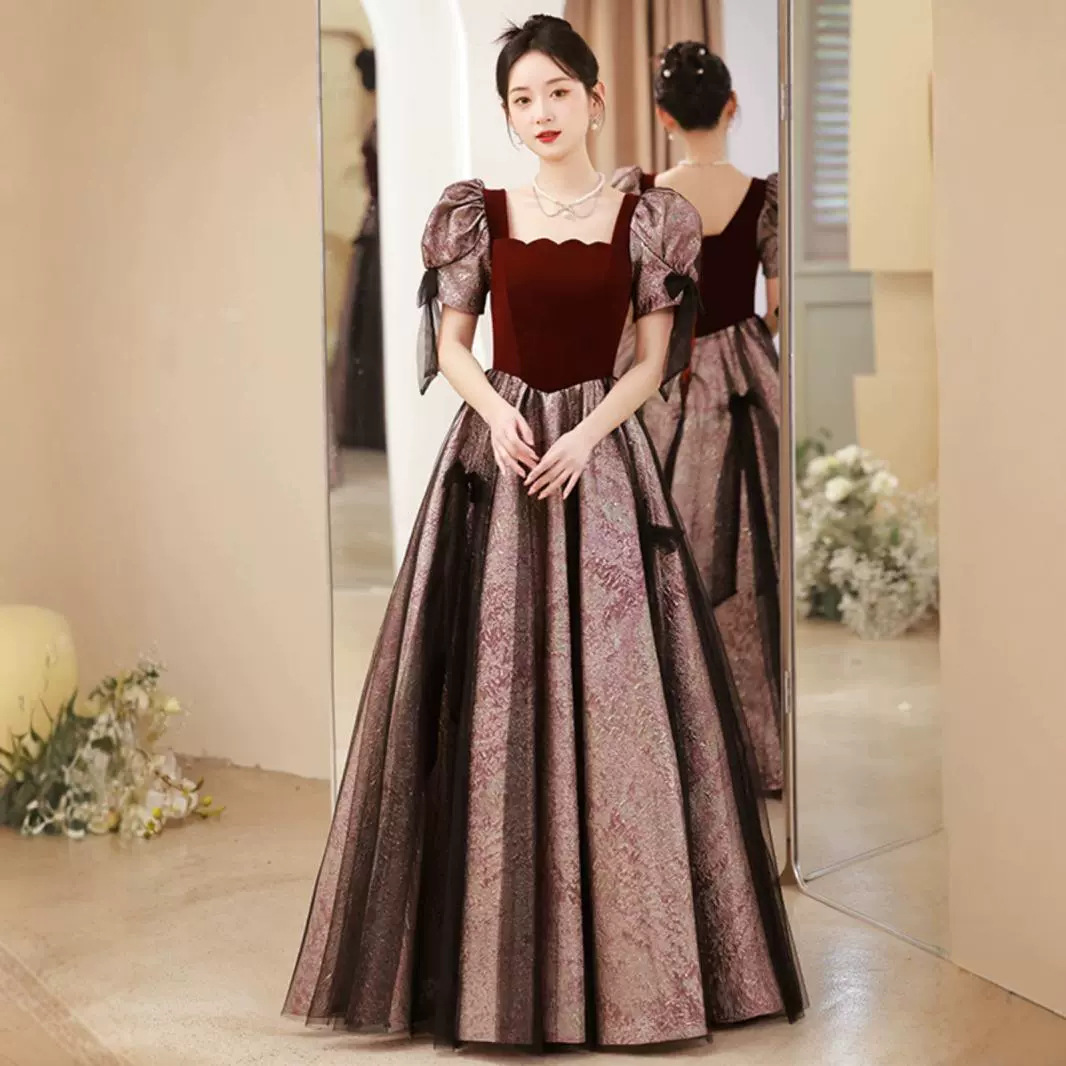 Evening Dress for Women 2025 New Style Light Luxury Niche High-End Elegant Toast Dress Bride Can Wear Casually Guzheng Performance Dress