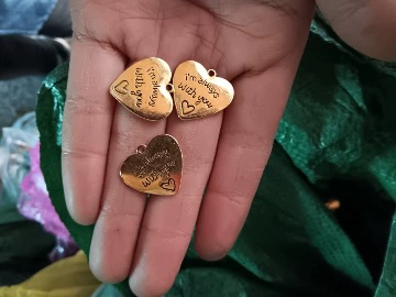 Подвеска DIY сердечная из сплава 19×20 мм, гравировка «i'm always with you»