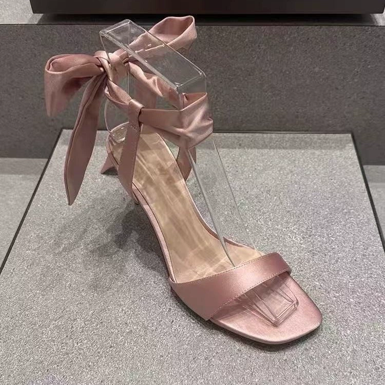 Summer belt with bow, sandals with a strap, 2025 years