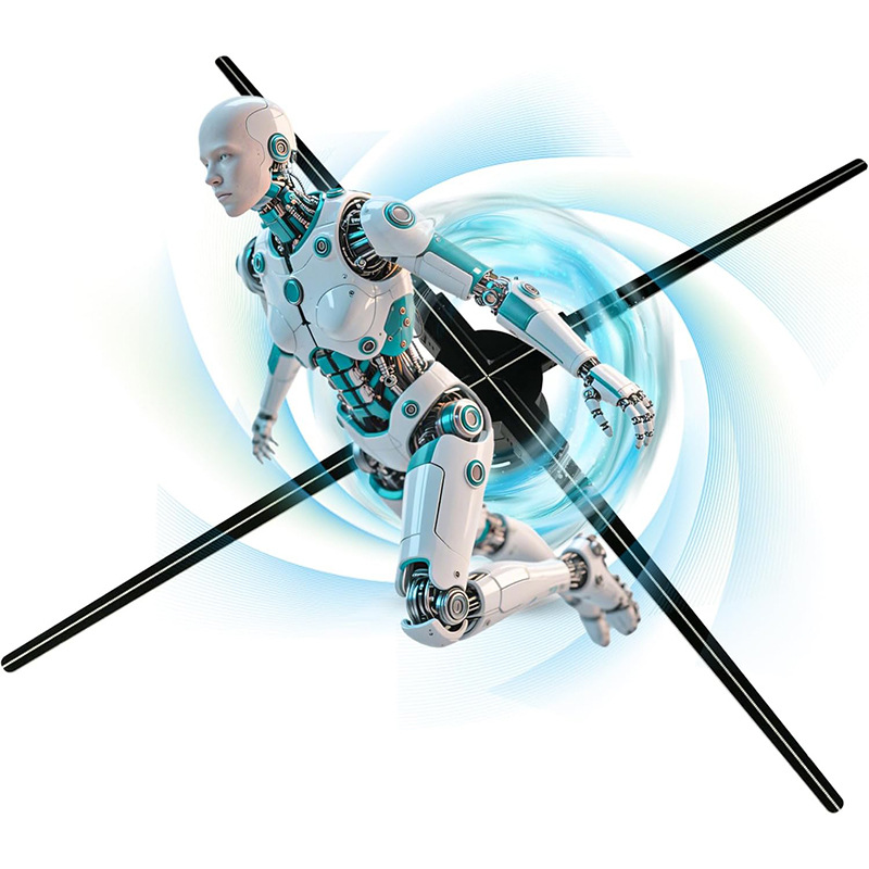 超清系列裸眼3d全息风扇屏广告机52厘米56CM60CM65CM全息投影仪