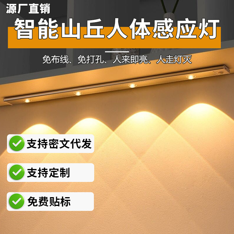ヒルヒューマンキャットアイセンサーライト、玄関ホール付き、配線不要、充電式粘着式ワインキャビネット、下駄箱、装飾キャビネットライトストリップ|undefined