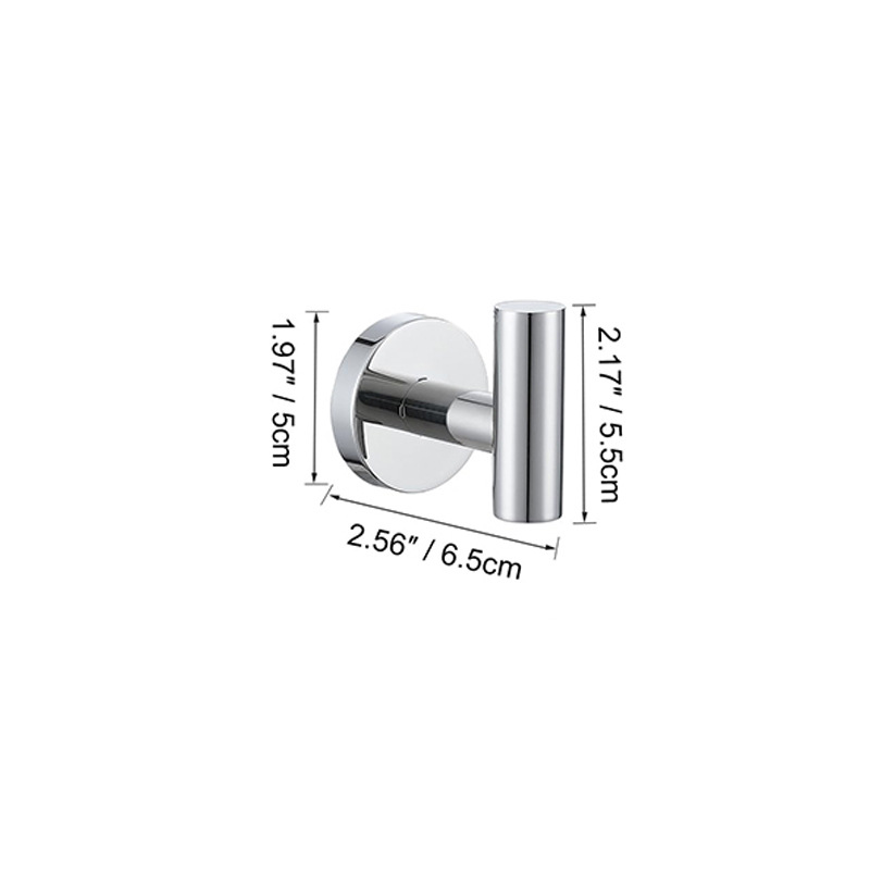 Baño transfronterizo Juego de colgantes de oro cepillado de acero inoxidable Barra de toalla Anillo de toalla Soporte de rollo de papel Gancho para ropa Kit de baño