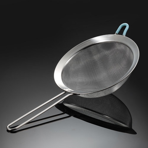 Whole body 304 stainless steel 60 mesh fine mesh colander bean berry juice filter spoon hot pot colander Chinese medicine filter screen customization