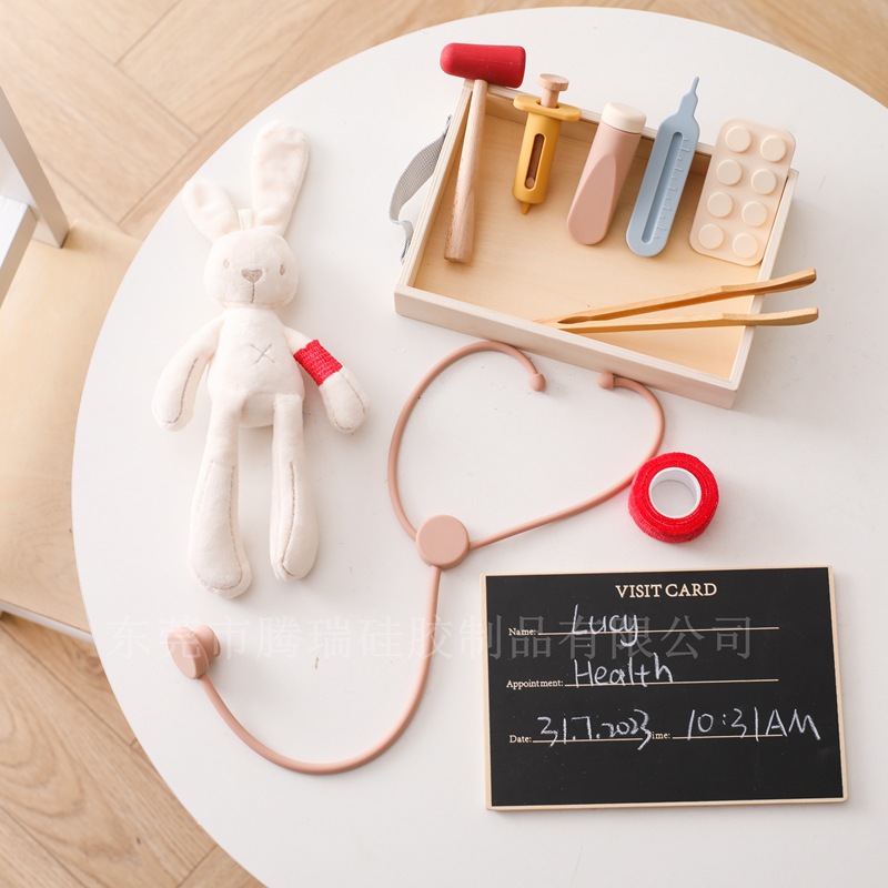 Los niños juegan a casa pequeño médico juguete niña juego de rol Doctor doctor estetoscopio juguete educativo traje