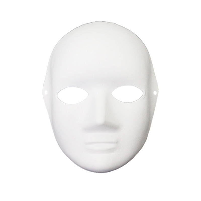 Amazon venta caliente Halloween blanco máscara de pulpa para hombres y mujeres fiesta veneciana máscara de mascarada