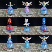 元宵节女孩娃娃灯笼手提万向跳舞音乐发光灯儿童玩具地摊夜市批发