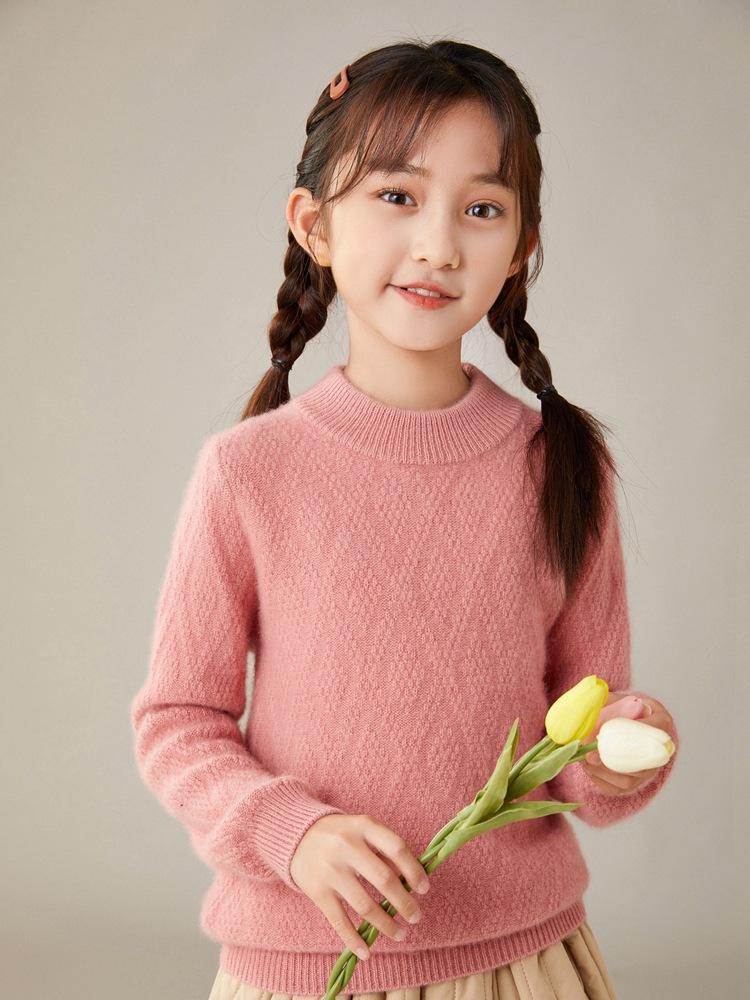 children's cashmere velvet knitted sweater