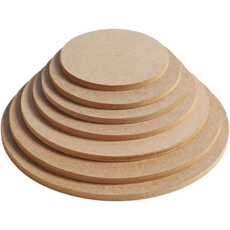 Herramienta de cerámica dibujo palet en blanco tablero de densidad de compresión de madera secado de cerámica tablero en blanco redondo para hornear tablero en blanco escultura placa base