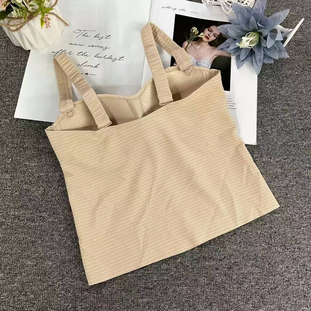 Nueva taza fija sin costuras hermosa espalda sin anillo de acero ropa interior chaleco chaleco cómodo ropa interior damas base sostén al por mayor
