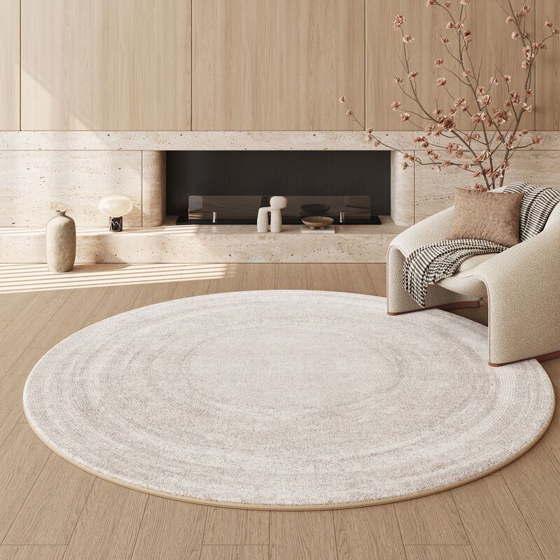 Carpet Living Room Simple Round Imitation Cashmere Carpet Household Easy-Care Carpet Large Area Full-Cover Sofa Coffee Table Blanket