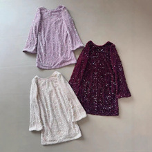 【一手起批】N 原单女童珠片礼服裙中大童连衣裙girl party dress