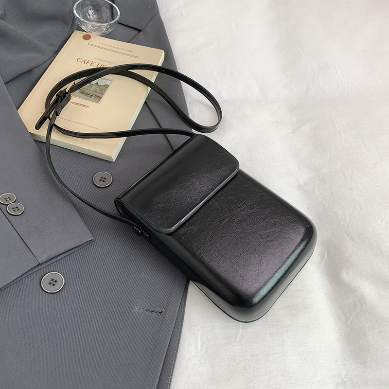 Todo fósforo vertical japonés y coreano bolso simple para teléfono móvil retro hombres y mujeres bolso de mensajero mini bolso pequeño bolso para teléfono móvil