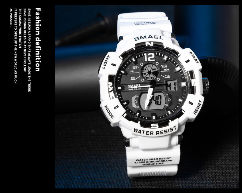 2023 Nieuwe Hot SMAEL Cool Schokbestendig Multifunctioneel Waterdicht Sport Dual Display Elektronisch Quartz Horloge_voghion.com