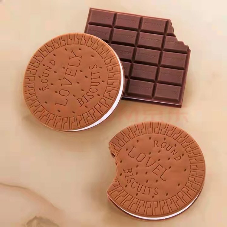 New Cute Creative Portable Thickened Chocolate Biscuits Mini Notepad display picture 2