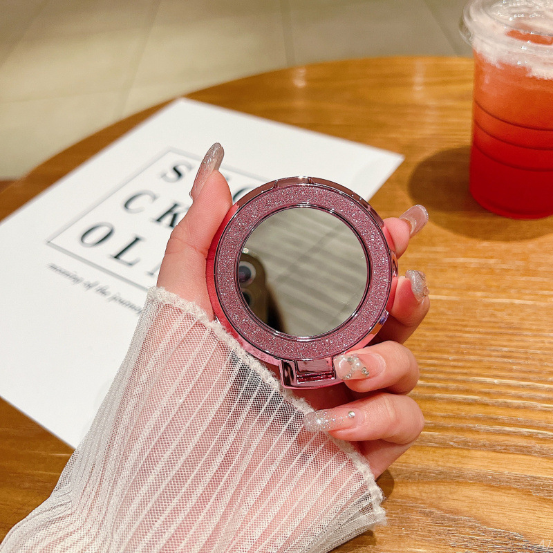 手机支架隐藏背贴稳固多用途磁吸手机化妆镜补妆支架支点通用款式