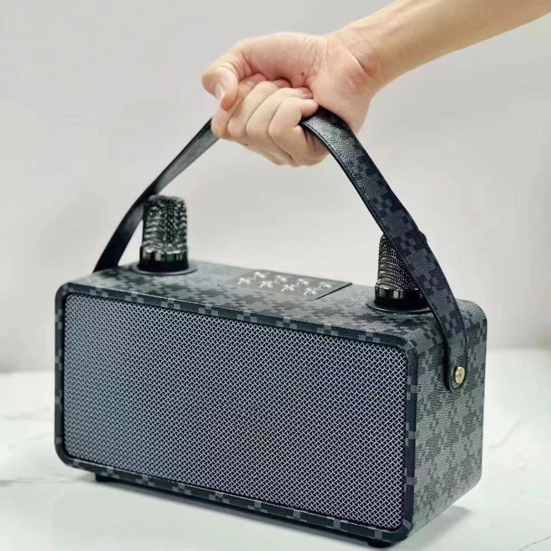 Cross-Border Popular M28 Bluetooth Speaker with Microphone for Home and Outdoor Use, High-Power Wireless Karaoke Speaker Microphone Set