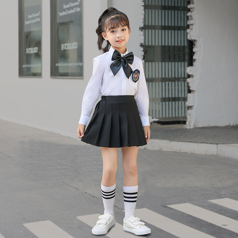 Nuevo uniforme escolar de jardín de infantes para niños foto de graduación 61 uniforme de rendimiento de coro uniforme de clase de estudiante de escuela primaria traje de falda de Liga