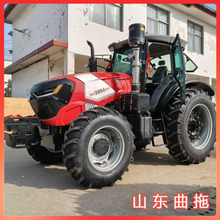 跨境外贸农用四轮拖拉机大型轮式大棚王耕地柴油犁地翻土旋耕机