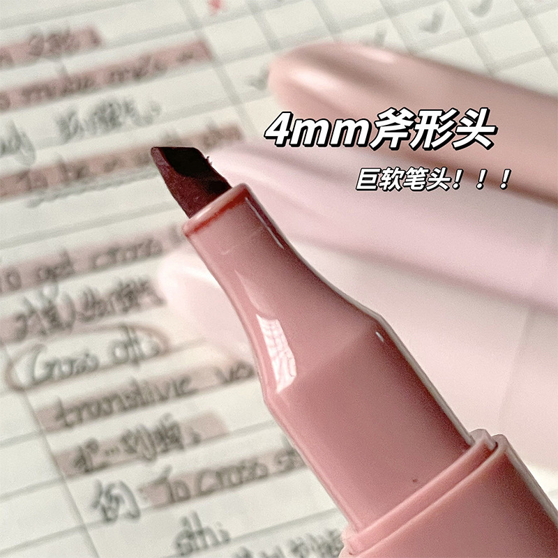 双头渐变荧光笔ins日系高颜值三色记号笔学生划重点手账笔标记笔|undefined