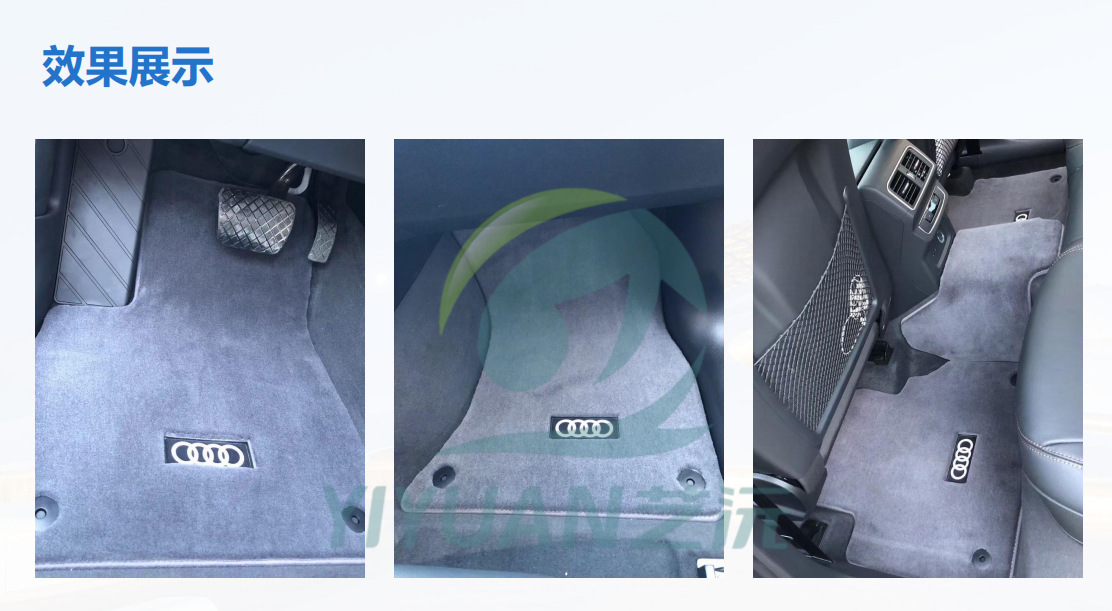 Factory direct sales of car-specific floor mats, thickened and reinforced with curved yarn carpet style, with positioning clips