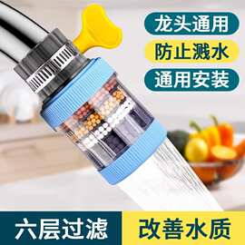 水龙头过滤器家用自来水净化器净水厨房龙头滤嘴延伸防溅通用龙头