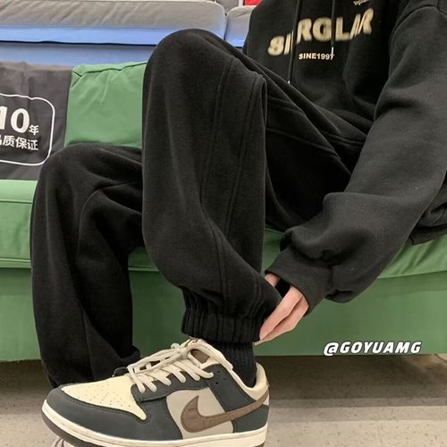 Men's Pure Color Loose Ankle Sport Pants for 2024 Autumn/Winter New Leisure - Cross-border Wholesale