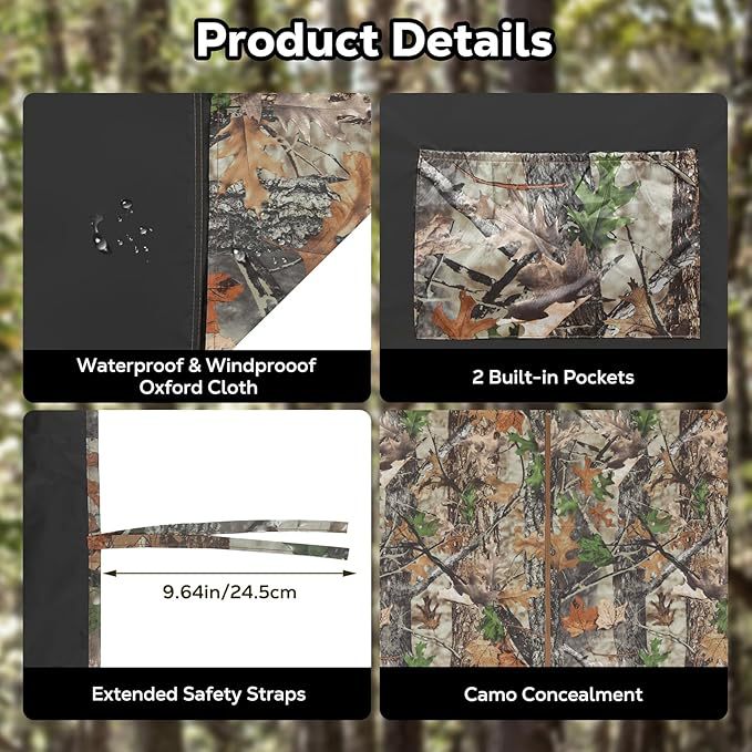 Outdoor mesh fence self-adjusting hunting hunting camouflage fence cross-border US spring hunting season 4