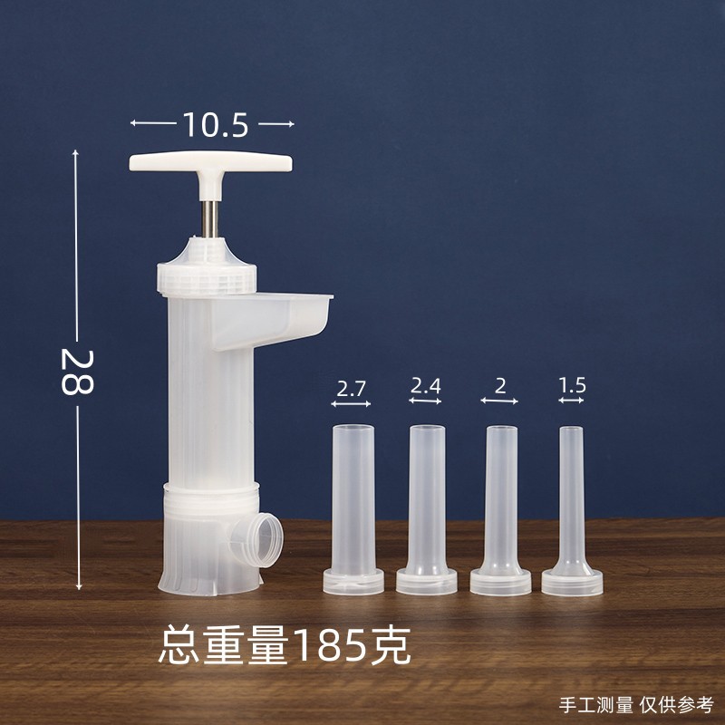Household Sausage Stuffer Manual Sausage Stuffer Manual Sausage Stuffer Sausage Stuffer Hand Push Plastic Filling Tool