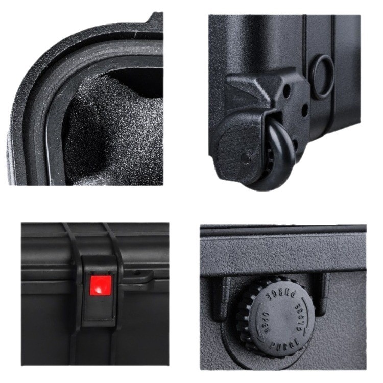 Wandebao serie JC caja a prueba de humedad a prueba de golpes caja de instrumentos caja de seguridad de plástico caja de protección equipo de fotografía Cámara