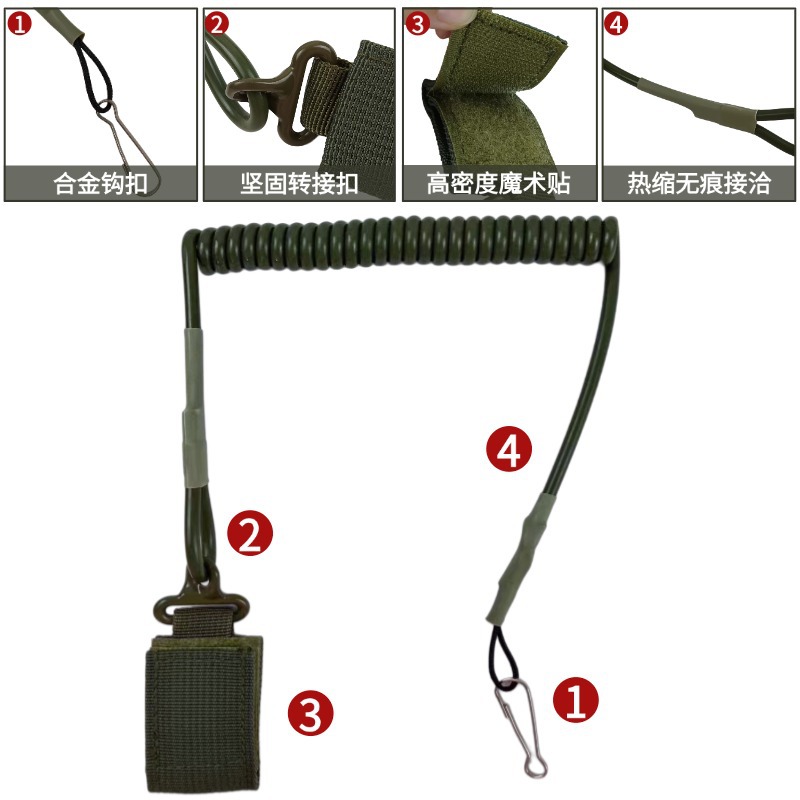 Cinturón Táctico Multifuncional de Venta Caliente en Amazon, AliExpress y EBAY, Decoración de Mochila, Cuerda de Seguridad Práctica para Exteriores